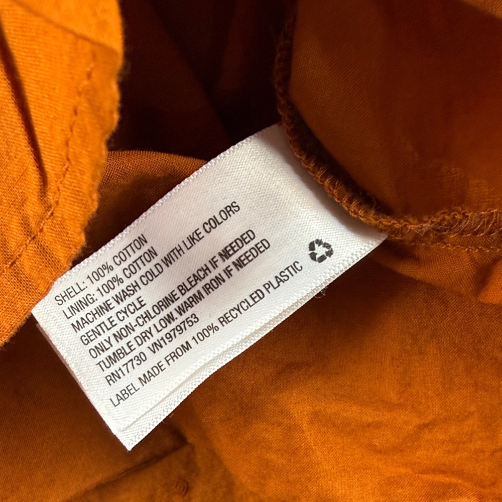 Universal Thread Women’s Size S Orange Boho Dress – Lined, 100% Cotton - Picture 5 of 8